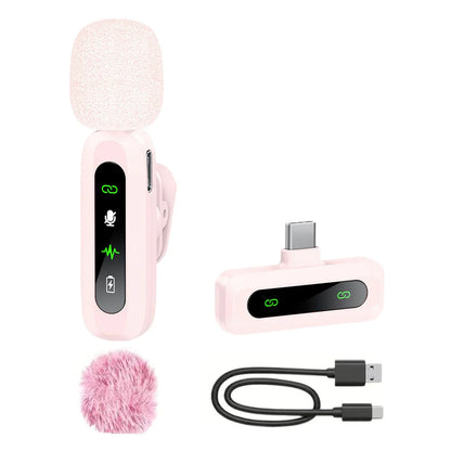 Microphone cravate sans fil pour iPhone, Android, PC : enregistrement audio-vidéo, suppression du bruit, micros cravates pour TikTok en direct, YouTube