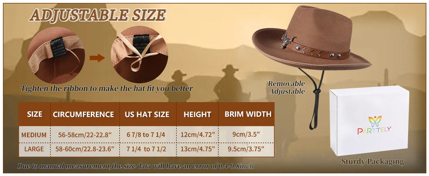 Women's Cowgirl Costume 3 Pcs Faux Suede Fringe Vest with Rivets Cowboy Hat Carnival Party Outfit Clubwear