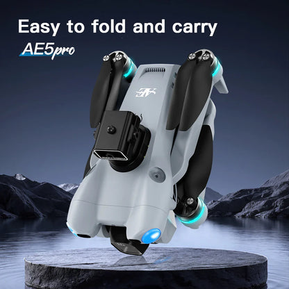 Nouveau Mini Drone caméra HD télécommande avec écran Intelligent évitement d'obstacles moteur sans brosse quadrirotor Dron jouets AE5Pro