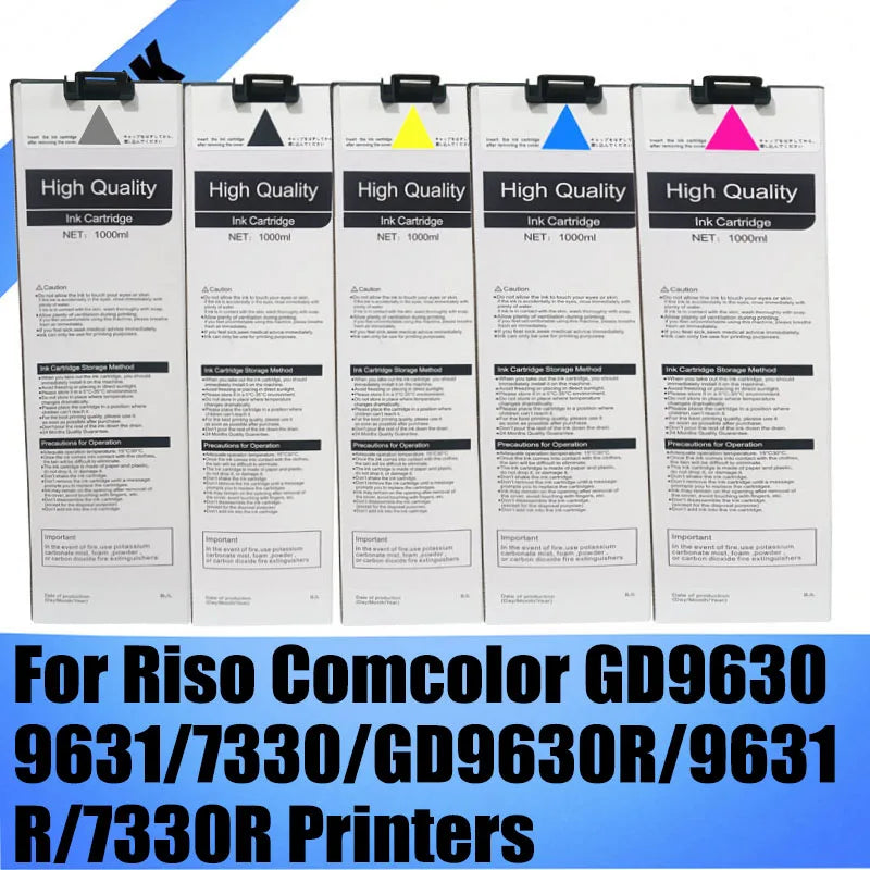Pour cartouche d'encre Riso 7280 7281 7282 7283 7284 pour imprimantes Riso Comcolor GD9630 GD9631 GD7330 GD9630R GD9631R GD7330R