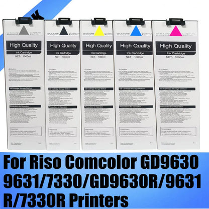 Pour cartouche d'encre Riso 7280 7281 7282 7283 7284 pour imprimantes Riso Comcolor GD9630 GD9631 GD7330 GD9630R GD9631R GD7330R