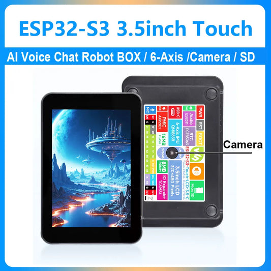 ESP32-S3 Development Board 3.5inch LCD Touch Screen Display  N16R8  AI Voice Chat Robot BOX 6-Axis /Camera /SD