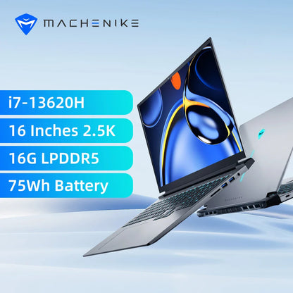 Pre Sale Machenike Laptop Light 16 Air intel core i7 13620H 16‘’ 2.5K 100%SRGB 120Hz 16G RAM DDR5 512G SSD Russian Keyboard