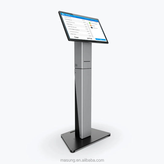 MASUNG MS-S11 système de commande de kiosque en libre-Service tout en un support de sol POS kiosques de commande de nourriture kiosque de paiement en libre-service