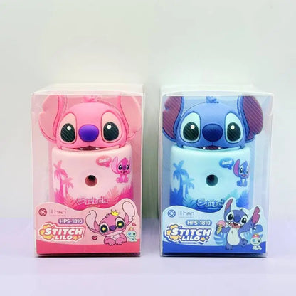 Stitch Manual Hand Crank Pencil Sharpener Durable Metal Blade with Eraser Portable Sharpening Tool Kids Safe Design 2025 New