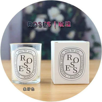 Scented Aromatic Candles Guest Gift Candles Lot Wedding Candles White in Glass Jars Luxury Candle for Home Decor