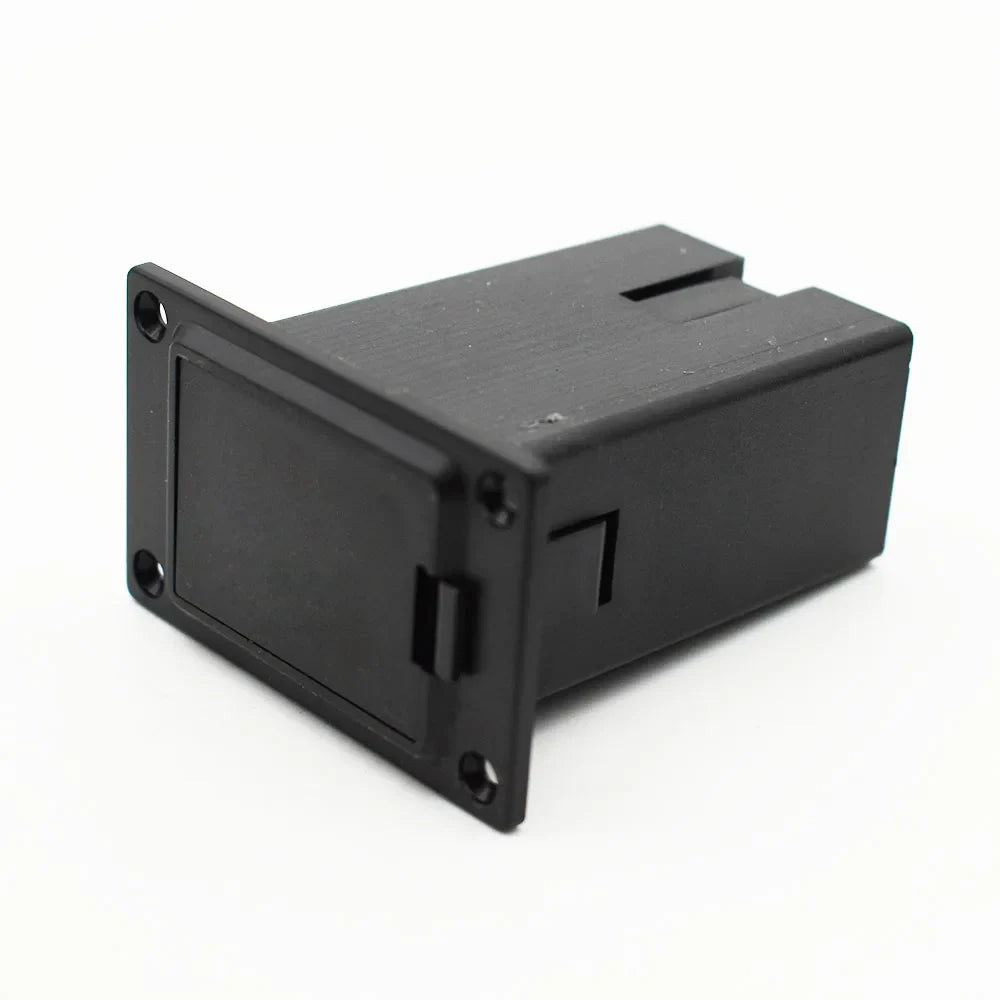 10 pièces pièces de guitare 9V support de boîtier de batterie boîte de couverture pour guitare acoustique basse micro actif noir