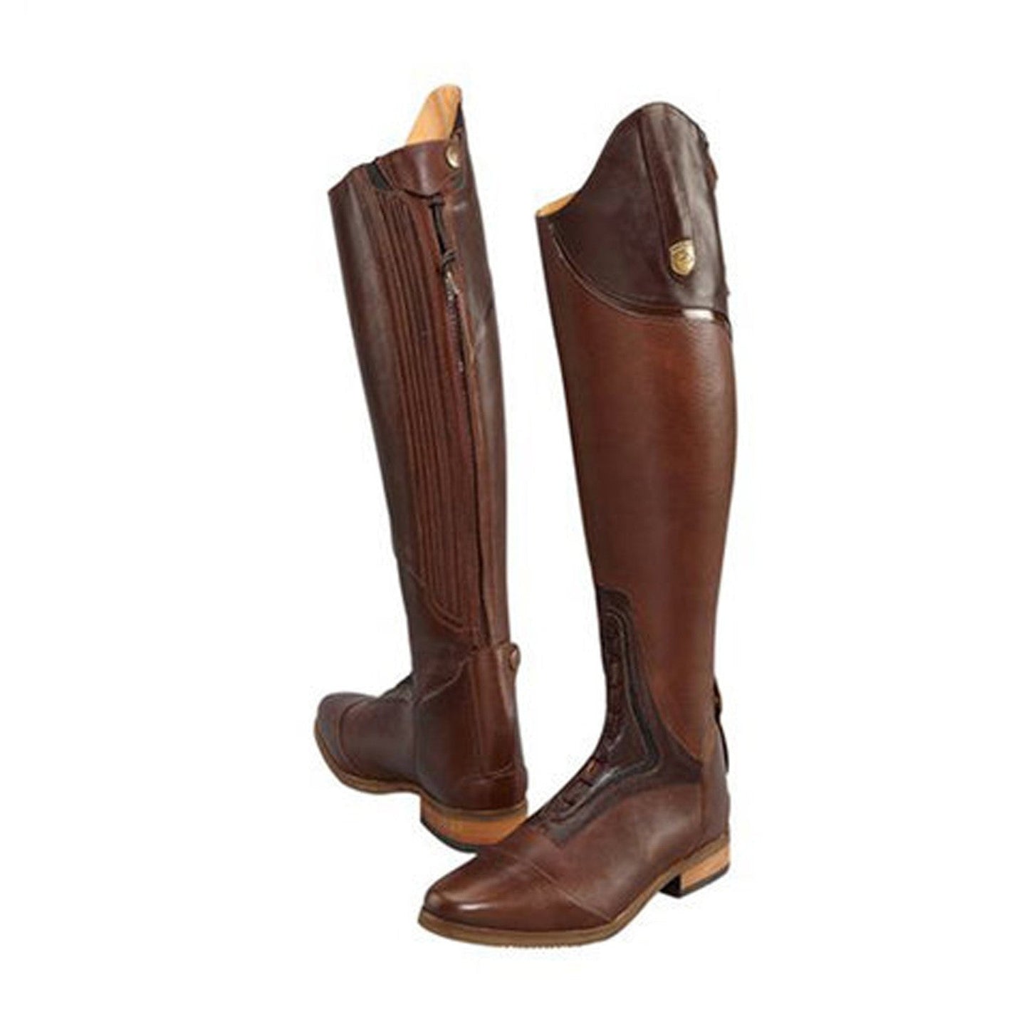 Women's Equestrian Boots Leather Knee High Shoes Vintage Horse Riding Boots Autumn Winter Mountain Riding Boots Botas Mujer