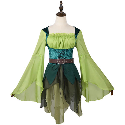 Women's Elves Medieval Cosplay Wizard of Oz Magic Elves cosplay dress Halloween cosplay costume