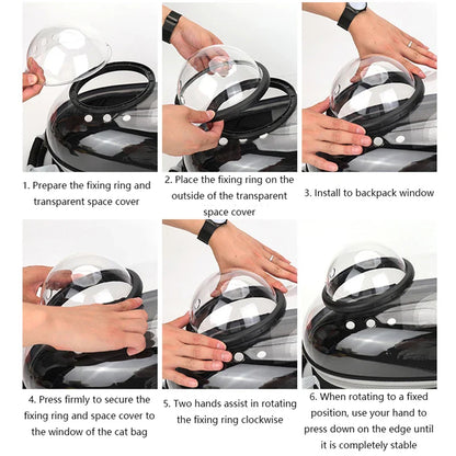 Sac de Transport pour animaux de compagnie, sacs à dos spatiaux pour animaux de compagnie, respirant, Portable, Transparent, pour chiot et chien, sacs à capsules spatiales
