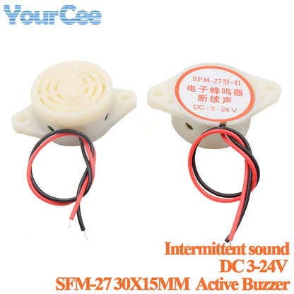 SFM-27 SHD4216 alarme sonore électronique alarme sonore continue/intermittent DC 3-24 V 12 V décibel élevé pour Arduino voiture Van