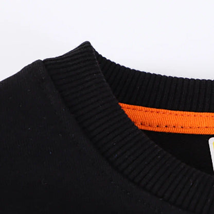 Little maven Kids Clothes Halloween Noctilucent Skull Pumpkin Boys Long Sleeve Tops for Kids Casual Sweatshirts Children Shirts