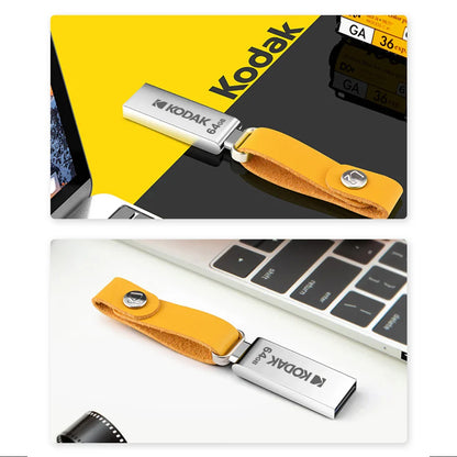 Clé USB Flash Drive KODAK Mini 100 % Originale en métal 32 Go 64 Go 128 Go avec cordon pour clés, clé USB 2.0