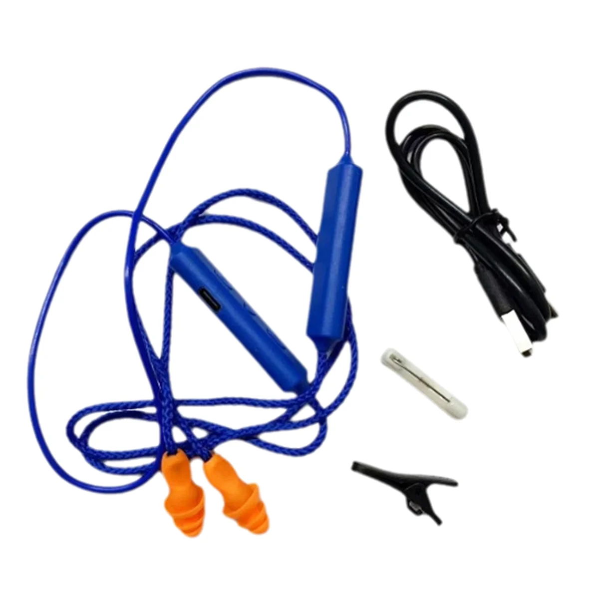 Bouchons d'oreille écouteurs Bluetooth pour le travail, suppression du bruit, protection auditive, sites de construction, lieux bruyants bleu A005