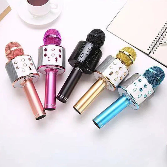 Microphone Karaoké Sans Fil Pour Téléphone Portable Chanter Bluetooth Condensateur Mikrofon Blutooth Smartphone Micro DJ Audio