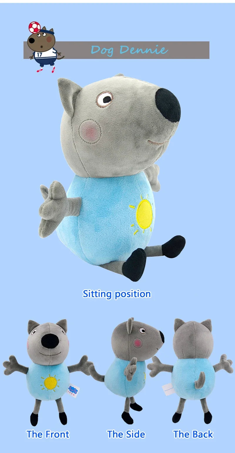 28Cm Peppa Pig Plush Toy Peppa Forever Friends Bigger Edmund Elephant Pedro Pony Suzy Sheep Zoe Zebra Room Kids Birthday Gift