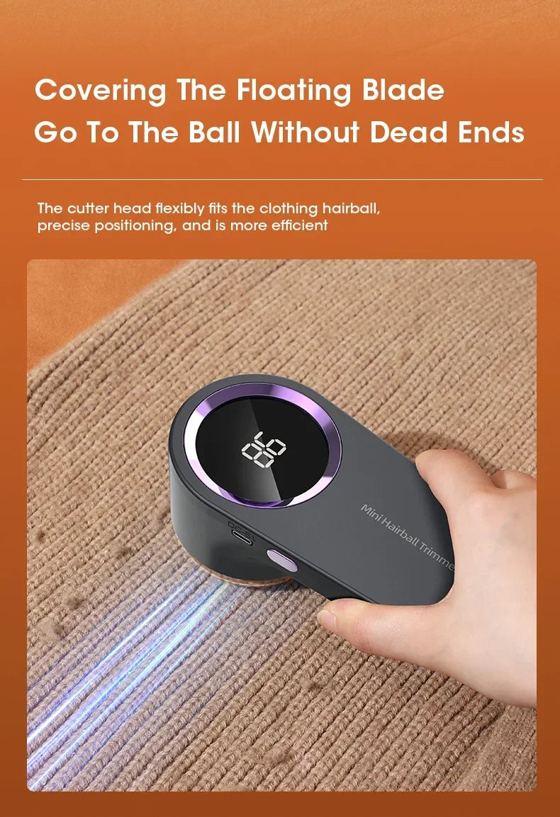 Dissolvant de peluches pour vêtements, dissolvant de peluches électrique numérique LED, Rechargeable par USB, rasoir en tissu Fuzz, pull, livraison directe