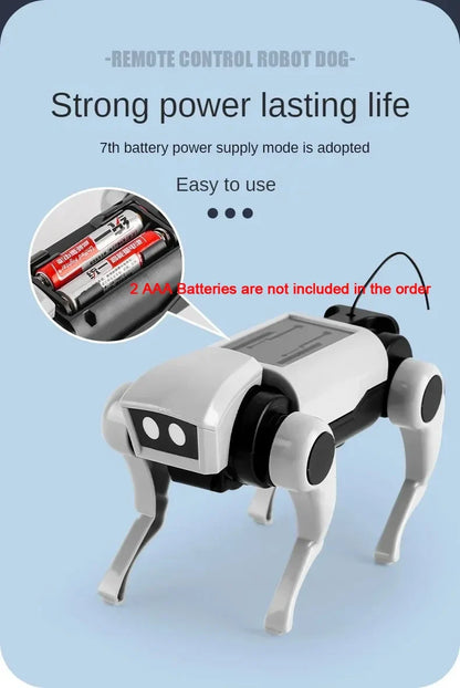 Robot Rc télécommandé pour enfants, jouet mécanique pour chien, enseignement scientifique, modèle d'assemblage, ensemble électrique, jouets pour garçons, cadeau pour enfants
