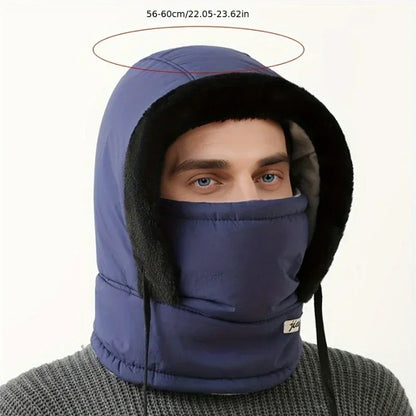 Chapeau chaud d'hiver pour hommes et femmes, Protection des oreilles de cyclisme d'automne et d'hiver avec velours épais pour la Protection contre le froid