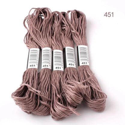 433---581--10 pcs cross-stitch  Embroidery Thread Floss Sewing Skeins Craft DIY Bracelet braided