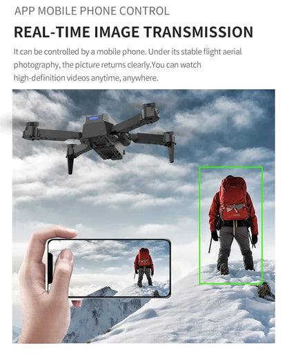 Drone RC E99Pro 4K avec caméra HD grand angle 2024 P, hélicoptère pliable, WIFI FPV, jouet cadeau recommandé, 1080