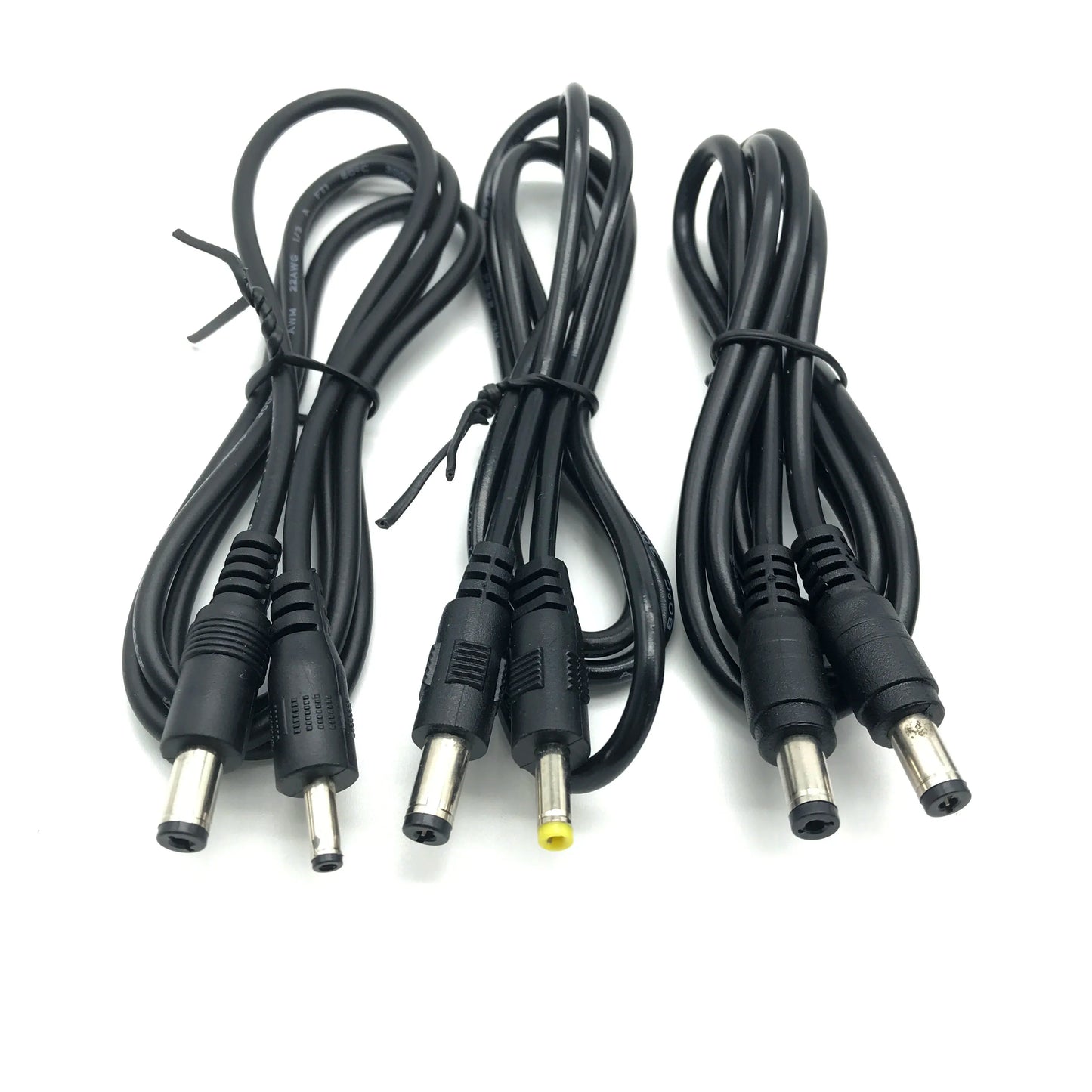 DC Power 5.5 x 2.1mm Male to 5.5*2.5mm 3.5*1.35mm 4.0*1.7mm Male Plug Cable 1M All copper 18AWG  10A Monitoring power cable