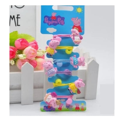 Peppa Pig Hairpins Hair Rope Children Kawaii Peppa Pig George Hairpins Hair Rope Bb Clip Girls Peppa Pig Accessories Students