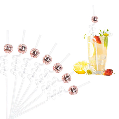 6pcs Mini Disco Cowgirl Hat Disco Plastic Straw 70s Disco Party Decoration Bachelorette Party Western Cowgirl Birthday Supplies