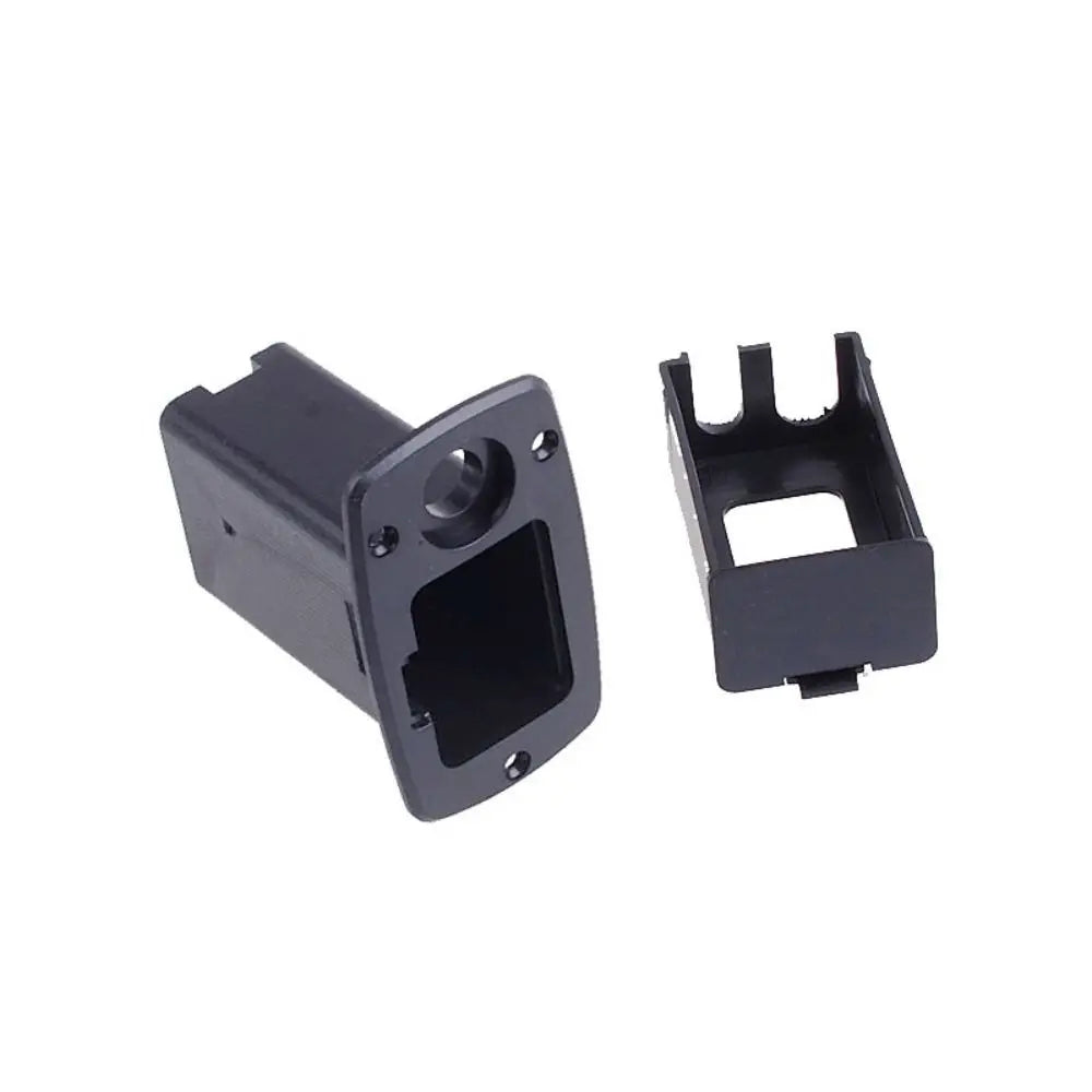 Boîte de batterie de micro de guitare noire Durable, support de batterie en plastique 9V, boîte de rangement de pièces de guitare, boîtier de batterie