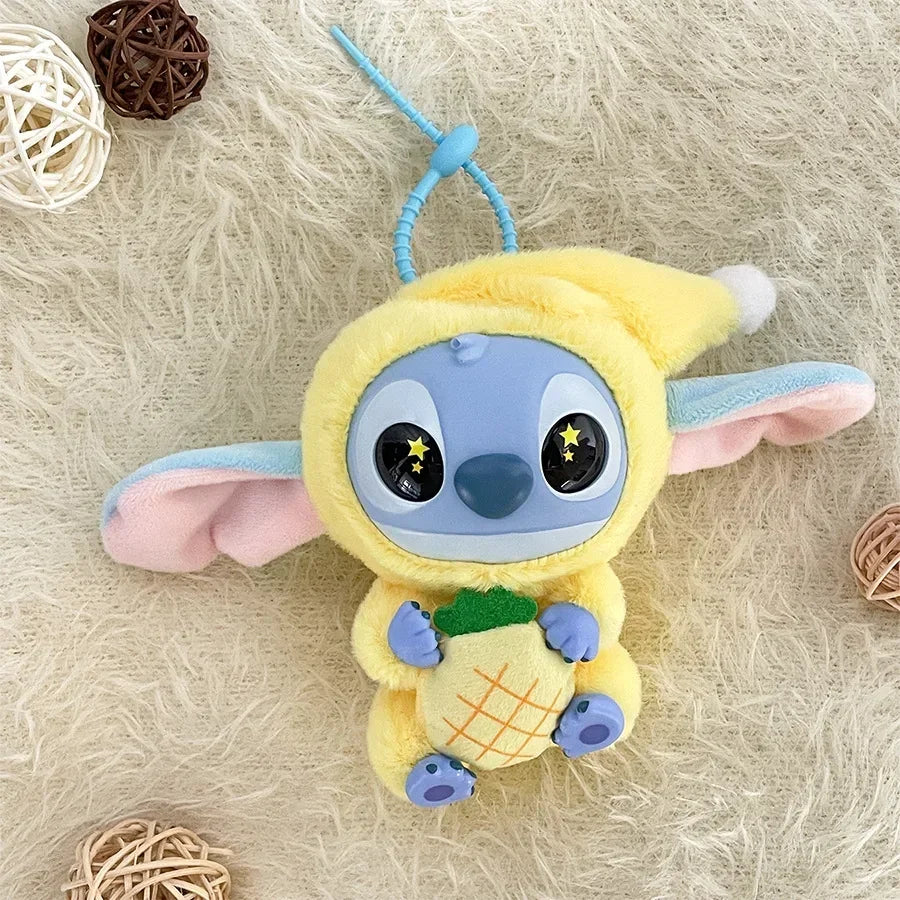 Stitch Eat Something Before Sleep Doll Pendant Stitch Lilo&stitch Keychain Keyring Series Backpack Pendant  Accessories Toy Gift