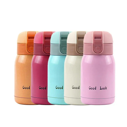Mini Thermos Cup 200ml/300ml Pocket Cup Stainless Steel Thermal Coffee Mug Vacuum Flask Insulated Hot Water Bottle Kids Gift