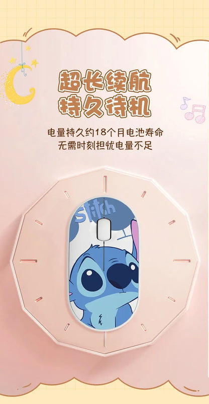 Lilo & Stitch Exquisite and Compact Bluetooth 5.0 Wireless Mouse Office Laptop Tablet Portable Silent True Wireless Mouse