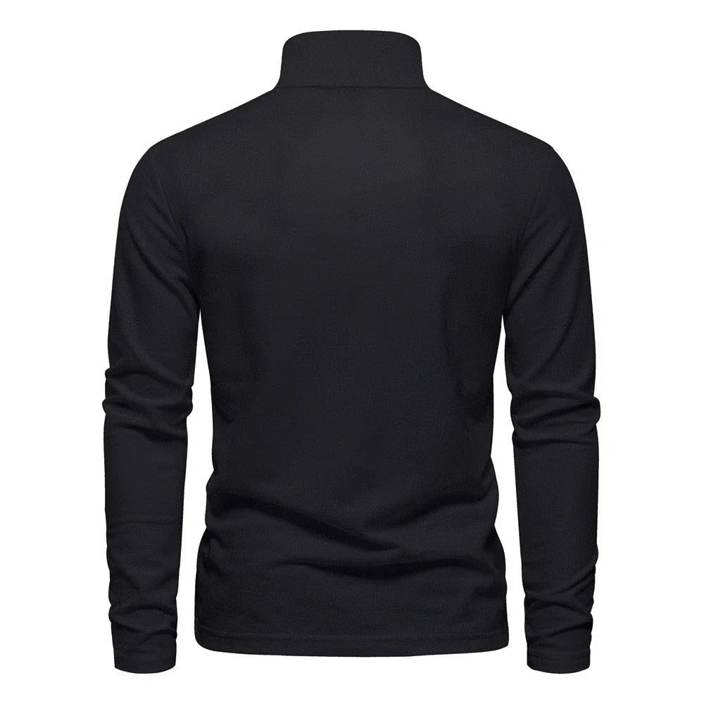 AIOPESON 2023 Nouvelle Polo Homme Broderie Cerf Chemises Manches Longues Couleur Unie Affaires Sociales Homme