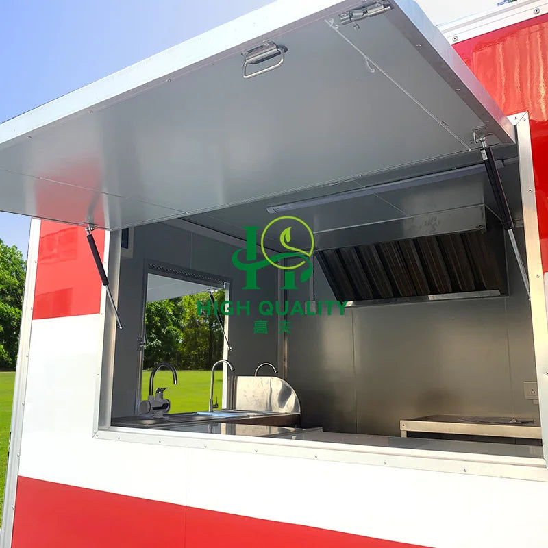 Custom Size Design Mobile Kitchen Food Truck Concession Trailer USA Street Food Truck Pizza Fast Food Trailer