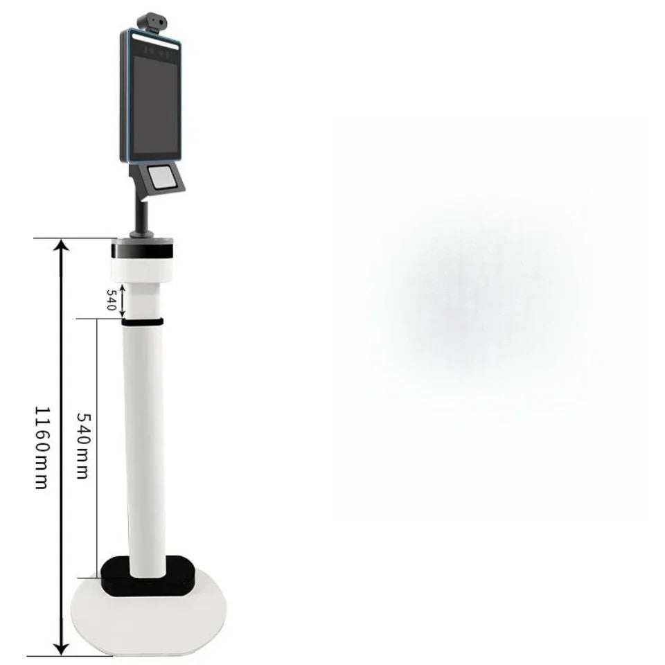 Colonne de base de support de machine de mesure de température de reconnaissance faciale télescopique et de levage
