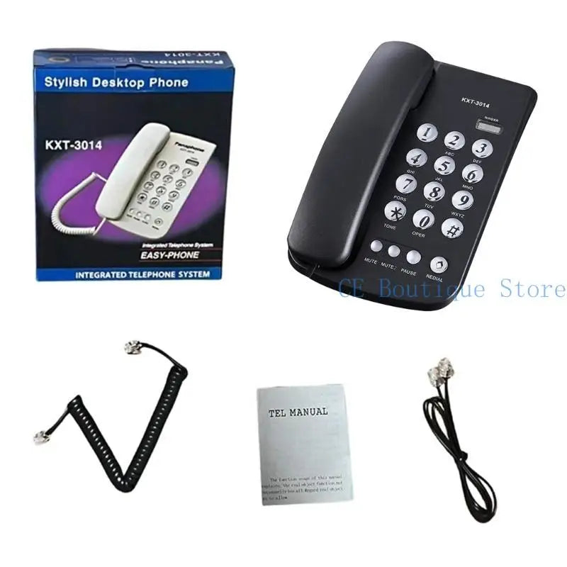 Téléphones fixes 652F Téléphone fixe pour bureau, maison, salle de bain, téléphone d'urgence