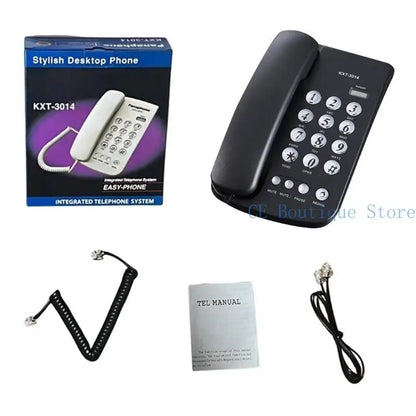 Téléphones fixes 652F Téléphone fixe pour bureau, maison, salle de bain, téléphone d'urgence