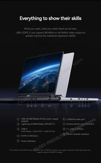 LENOVO LEGION Y9000P 2025 Ultra9 275HX RTX5060/RTX5070 32GB 1TB 16inch 2.5K 240Hz OLED DCI-P3 Screen