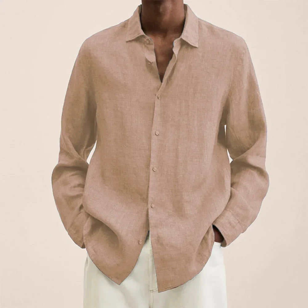 Nouvelle mode : chemises longues pour hommes, hauts décontractés amples, manches longues, revers pour hommes, tenue décontractée automne, Streetwear