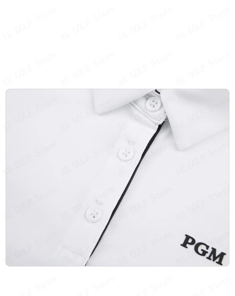 PGM Girls Golf T-shirts à manches longues Vêtements de golf pour enfants Tissu de sport confortable et doux pour la peau Vêtements pour enfants YF548
