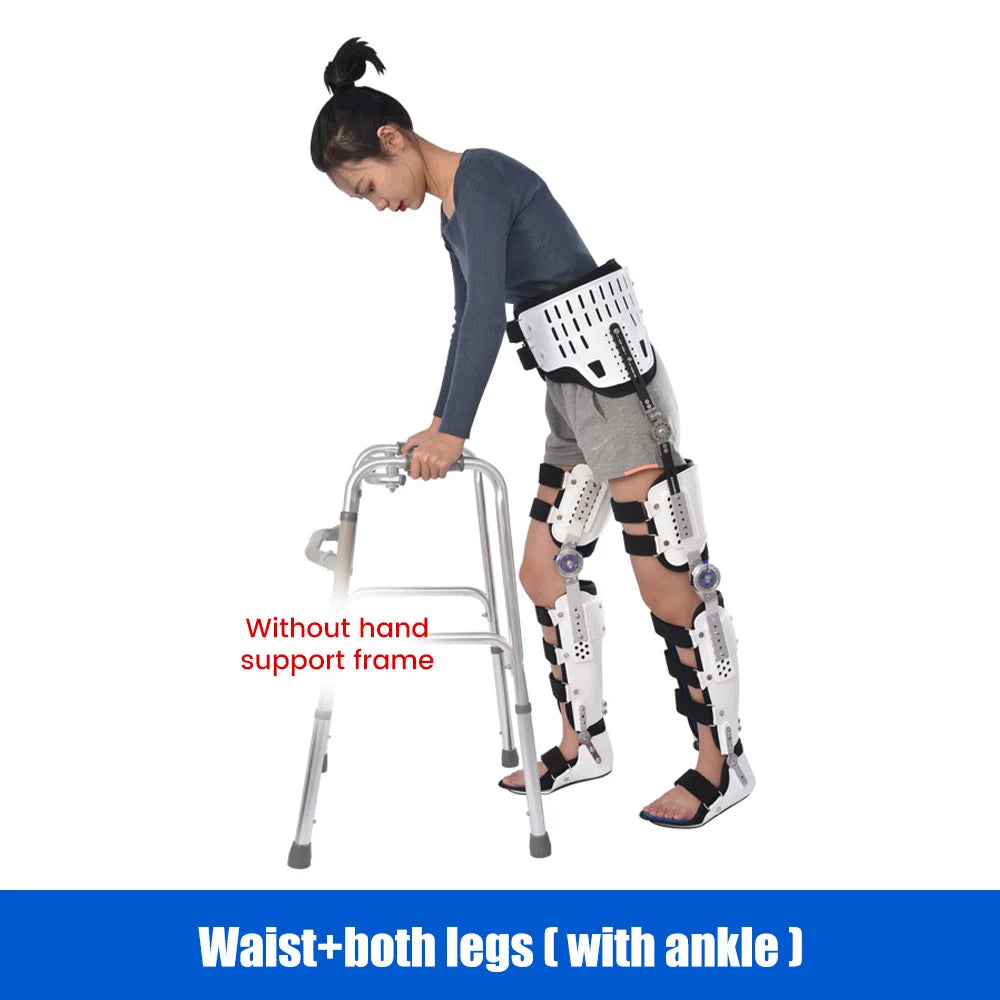 Adjustable Hip, Knee, Ankle, Foot Orthosis, Fixed Splint, Orthopedic Support for Leg, Hip, Thigh, Female Fracture, Lower Limb Paralysis