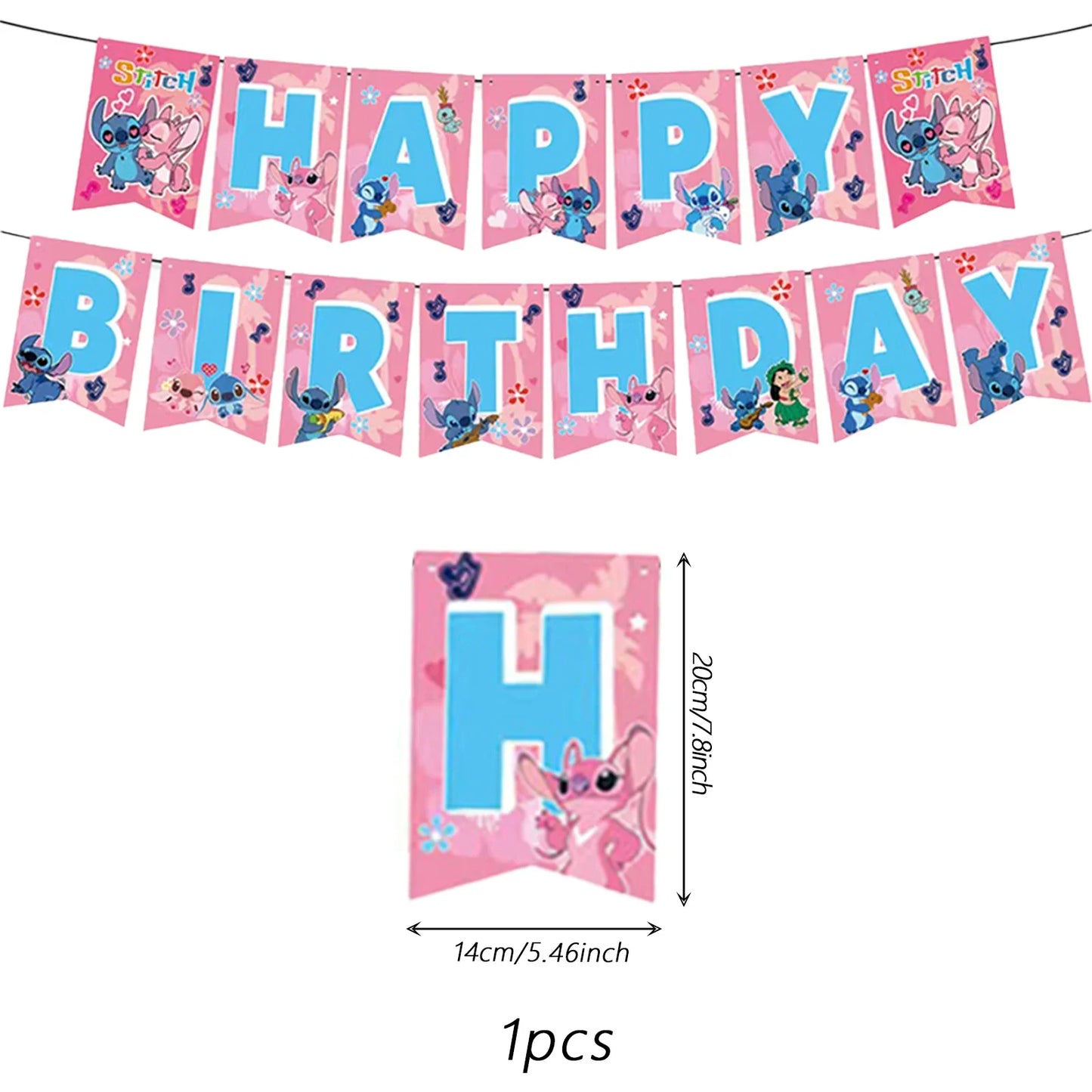 Stitch Party Supplies, Birthday Banner,  Hanging Swirls For Stitch Party Decorations，Stitch birthday party decorations