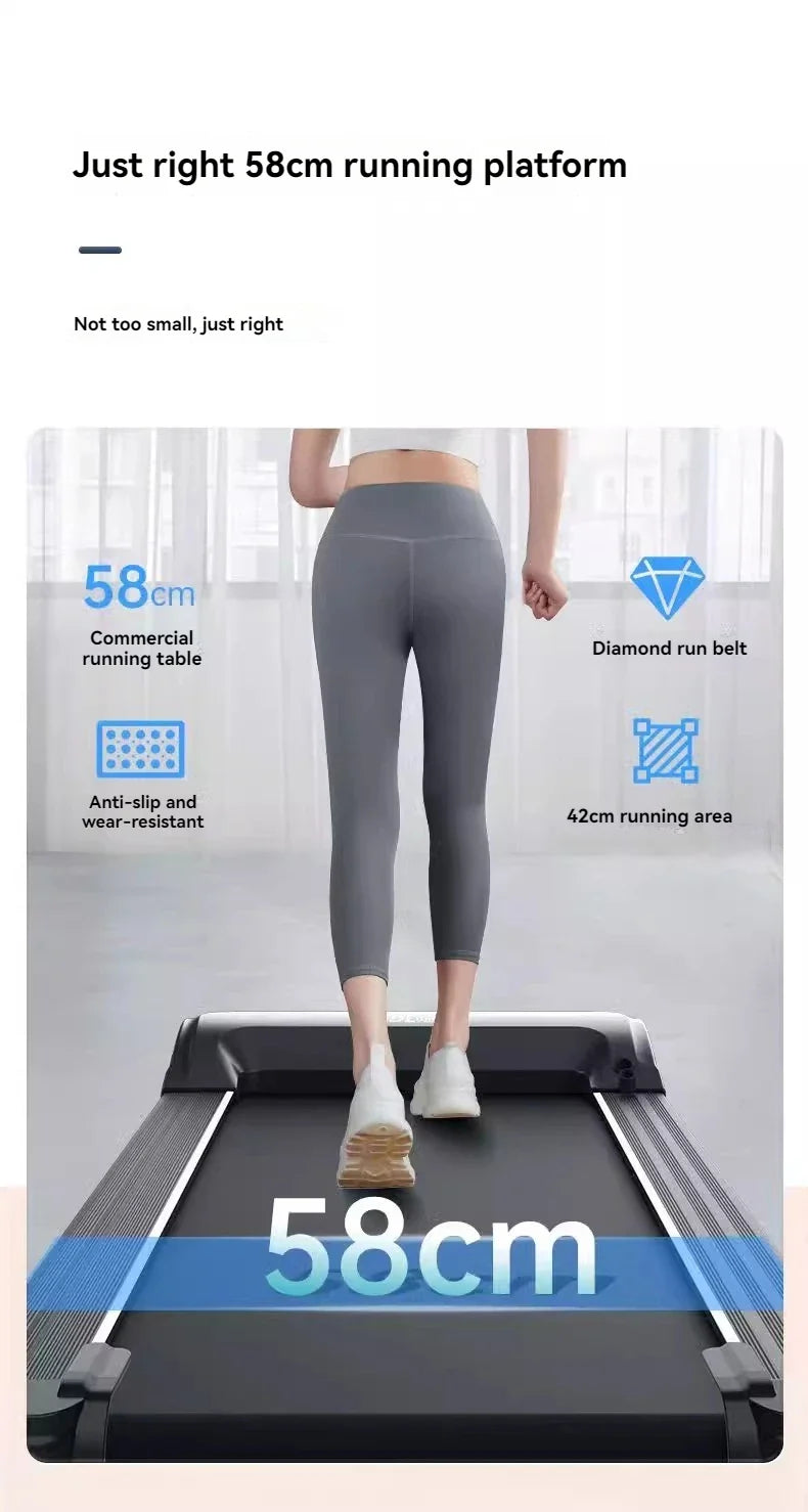 Tapis de course pliable multifonctionnel, mini tapis de course à domicile, équipement d'exercice intérieur, maison pliante de gym, 220V