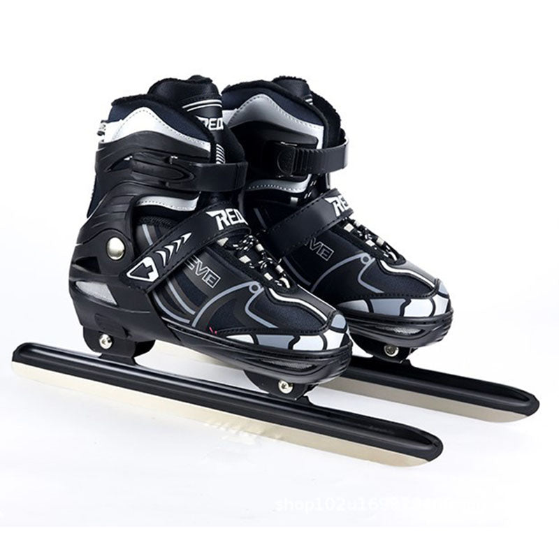 Professional Ice Hockey Skates, Ice Skating Blade Shoe, Mayor Thermal Inner, Adults, Teens, Kids, Adjustable Size
