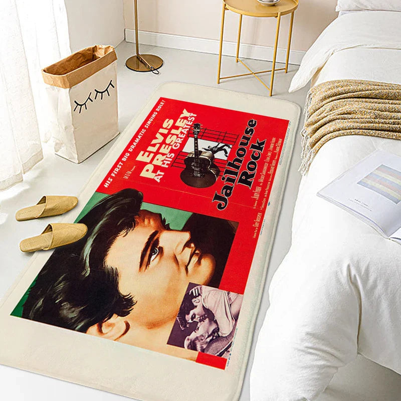Rug for Bedroom E-Elvis Room Decorating Items Bathroom House Entrance Mat Living Room Floor Carpet Home Decorations Bathmat