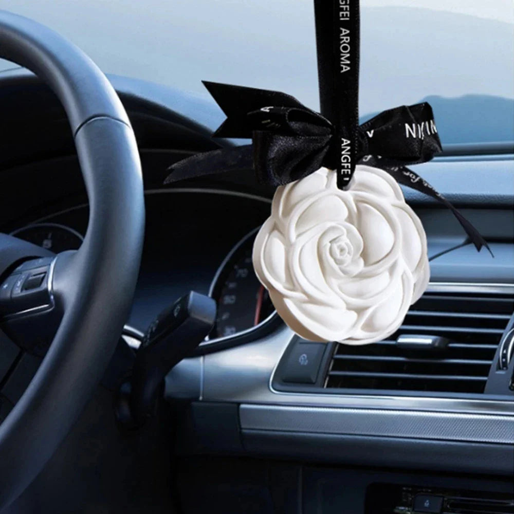 Ceramic Ornaments Aromatherapy Light Luxury Ancient Home Perfume Diffuser Stone Tablet Plaster Car Fragrance Pendant