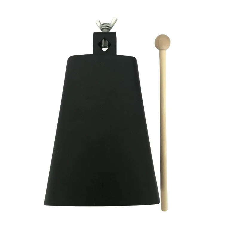 Cloche de vache de 4/5/6/7/8 pouces avec maillets en bois, cloche de Jazz en métal et acier, cloches de bétail, pièces et accessoires d'instruments de Percussion