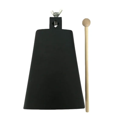 Cloche de vache de 4/5/6/7/8 pouces avec maillets en bois, cloche de Jazz en métal et acier, cloches de bétail, pièces et accessoires d'instruments de Percussion