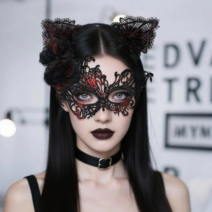 Masque de mascarade, ensemble de masques de Costume délicats, demi-visage en dentelle, élégant pour Costume de danse, concours de jeu de rôle pour événement