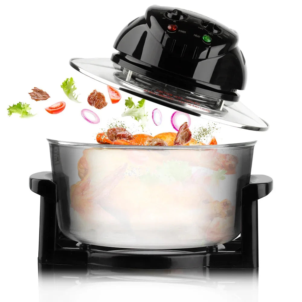 12L Air Fryer, 1400W Electric Hot fryer Oven Oilless Cooker with Touch Control & Nonstick Basket & Visible Window, Family Size